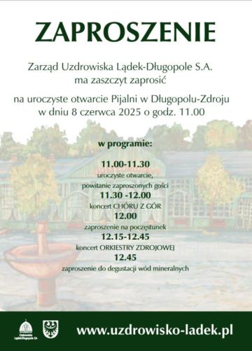 Uroczyste otwarcie Pijalni w Długopolu-Zdroju