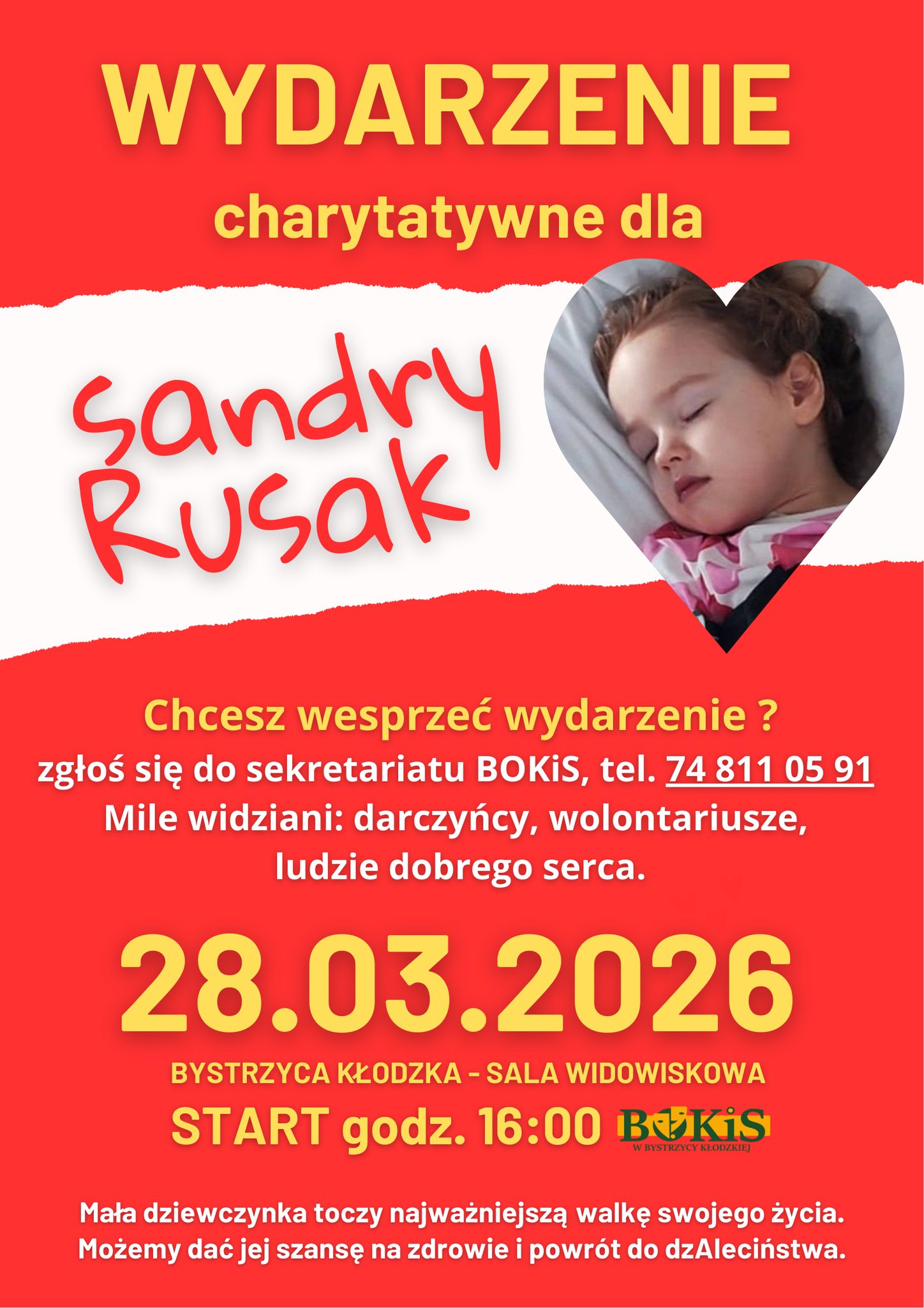 WYDARZENIE CHARYTATYWNE DLA SANDRY