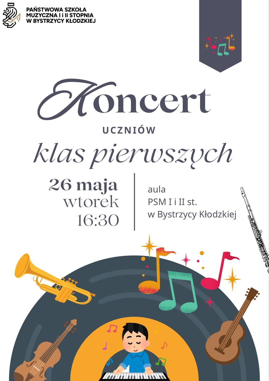 KONCERT UCZNIÓW KLAS PIERWSZYCH